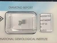 Diamant - 0.37 carat natuurlijke diamant (gecertificeerd) - afbeelding 3 van  6