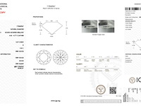 Diamant - 0.37 carat natuurlijke starcut briljant geslepen diamant (gecertificeerd) - afbeelding 3 van  5