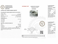 Diamant - 0.40 carat briljant geslepen diamant (gecertificeerd) - afbeelding 3 van  4