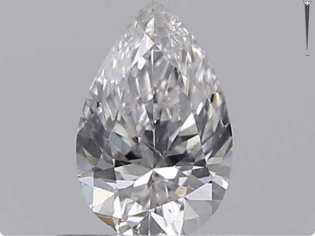Diamant - 0.40 carat echte colour diamant (gecertificeerd) - afbeelding 2 van  2