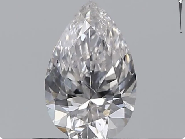 Diamant - 0.40 carat echte fancy colour diamant (gecertificeerd) - afbeelding 1 van  4