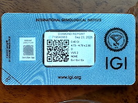 Diamant - 0.40 carat echte natuurlijke starcut briljant geslepen diamant (gecertificeerd) - afbeelding 2 van  5