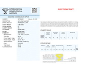 Diamant - 0.40 carat natuurlijke briljant geslepen diamant (gecertificeerd) - afbeelding 3 van  5