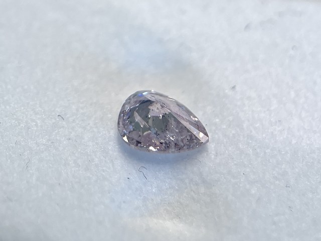 Diamant - 0.40 carat natuurlijke roze diamant (gecertificeerd) - afbeelding 3 van  5