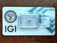 Diamant - 0.40 carat natuurlijke starcut briljant geslepen diamant (gecertificeerd) - afbeelding 1 van  5
