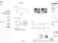 Diamant - 0.40 carat natuurlijke starcut briljant geslepen diamant (gecertificeerd) - afbeelding 3 van  5