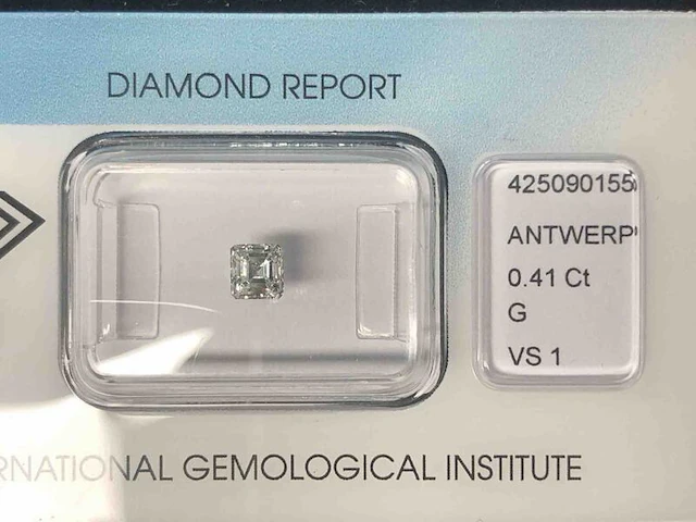 Diamant - 0.41 carat natuurlijke diamant (gecertificeerd) - afbeelding 3 van  7