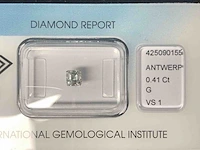 Diamant - 0.41 carat natuurlijke diamant (gecertificeerd) - afbeelding 3 van  7