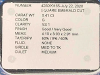 Diamant - 0.41 carat natuurlijke diamant (gecertificeerd) - afbeelding 4 van  7