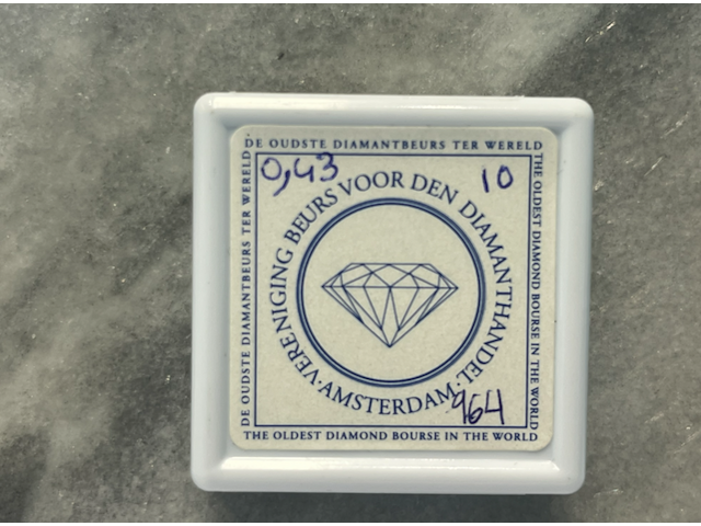 Diamant - 0.43 carat natuurlijke paarse diamant - afbeelding 2 van  2