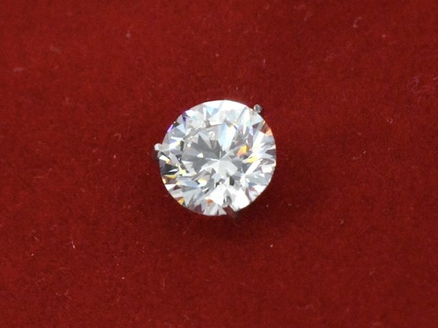 Diamant - 0.43 carat natuurlijke starcut briljant geslepen diamant (gecertificeerd) - afbeelding 2 van  6