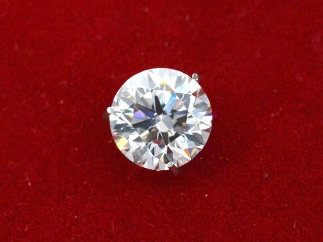 Diamant - 0.43 carat natuurlijke starcut briljant geslepen diamant (gecertificeerd) - afbeelding 1 van  6