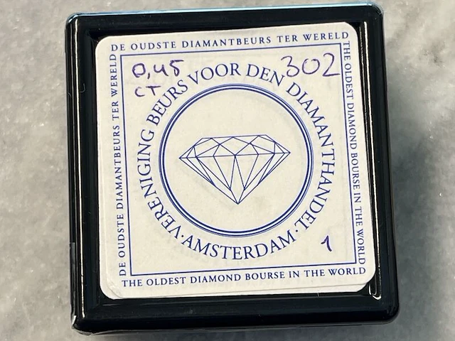 Diamant - 0.45 carat natuurlijke diamant rond briljant geslepen - afbeelding 4 van  7