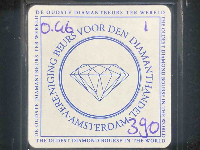 Diamant - 0.46 carat echte natuurlijke diamant (gecertificeerd) - afbeelding 5 van  5