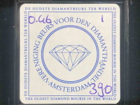 Diamant - 0.46 carat natuurlijke diamant (gecertificeerd) - afbeelding 4 van  4