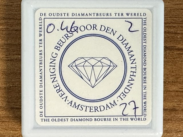 Diamant - 0.47 carat natuurlijke diamanten (gecertificeerd) - afbeelding 2 van  4