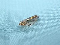 Diamant - 0.49 carat natuurlijke champagne gekleurde marquise diamant (gecertificeerd) - afbeelding 3 van  5