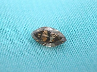 Diamant - 0.49 carat natuurlijke champagne gekleurde marquise diamant (gecertificeerd)