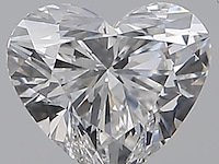 Diamant - 0.50 carat hart vorm geslepen diamant met een gia certificaat (gecertificeerd)