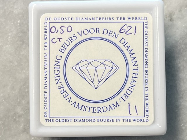 Diamant - 0.50 carat natuurlijke paarse diamant - afbeelding 2 van  4