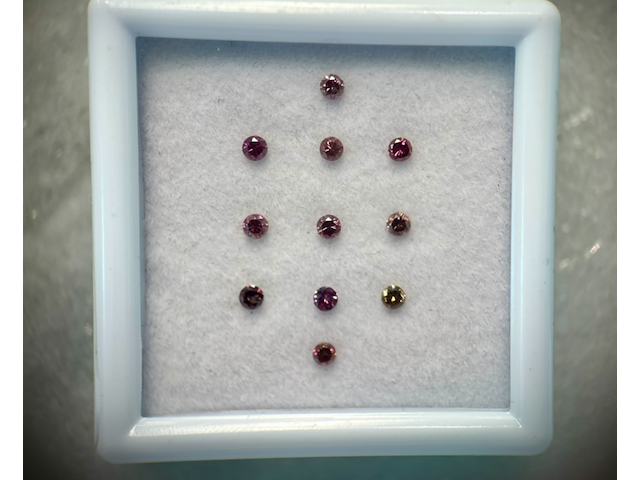 Diamant - 0.50 carat natuurlijke paarse diamant - afbeelding 1 van  4