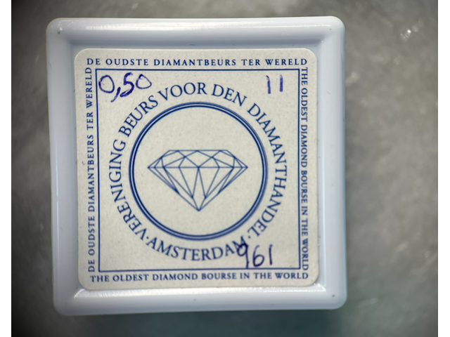 Diamant - 0.50 carat natuurlijke paarse diamant - afbeelding 2 van  4