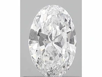 Diamant - 0.50 carat ovaal geslepen geslepen diamant (gecertificeerd)