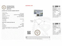 Diamant - 0.50 carat ovaal geslepen geslepen diamant (gecertificeerd) - afbeelding 4 van  4