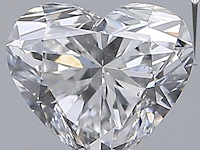 Diamant - 0.51 carat hart vorm geslepen diamant met een gia certificaat (gecertificeerd) - afbeelding 1 van  5