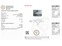 Diamant - 0.52 carat briljant geslepen diamant (gecertificeerd) - afbeelding 3 van  4