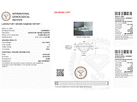 Diamant - 0.52 carat briljant geslepen diamant (gecertificeerd) - afbeelding 4 van  4