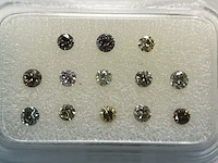 Diamant - 0.52 carat briljant geslepen diamant (gecertificeerd) - afbeelding 2 van  5