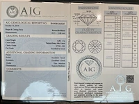 Diamant - 0.52 carat briljant geslepen diamant (gecertificeerd) - afbeelding 3 van  5