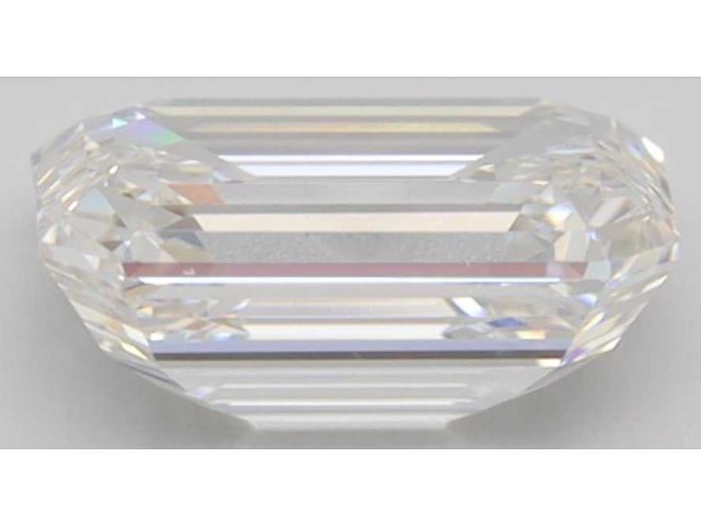Diamant - 0.52 carat emerald geslepen diamant (gecertificeerd) - afbeelding 3 van  4