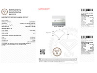 Diamant - 0.52 carat emerald geslepen diamant (gecertificeerd) - afbeelding 4 van  4