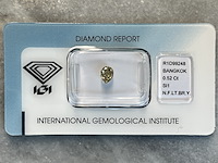 Diamant - 0.52 carat natuurlijke diamant (gecertificeerd)