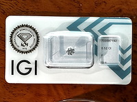 Diamant - 0.52 carat natuurlijke starcut briljant geslepen diamant (gecertificeerd) - afbeelding 1 van  5