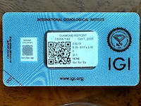 Diamant - 0.52 carat natuurlijke starcut briljant geslepen diamant (gecertificeerd) - afbeelding 2 van  5