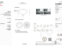 Diamant - 0.52 carat natuurlijke starcut briljant geslepen diamant (gecertificeerd) - afbeelding 3 van  5