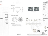 Diamant - 0.53 carat natuurlijke starcut briljant geslepen diamant (gecertificeerd) - afbeelding 3 van  5