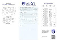 Diamant - 0.54 carat natuurlijke diamant (gecertificeerd) - afbeelding 3 van  5