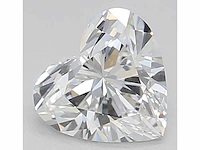 Diamant - 0.56 carat hart vorm geslepen diamant (gecertificeerd)