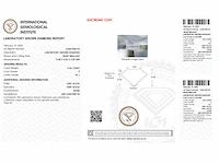 Diamant - 0.56 carat hart vorm geslepen diamant (gecertificeerd) - afbeelding 4 van  4