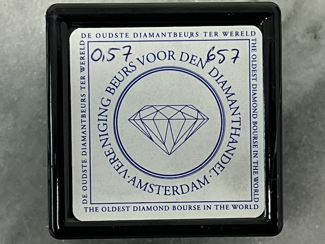 Diamant - 0.57 carat natuurlijke diamant - afbeelding 2 van  2