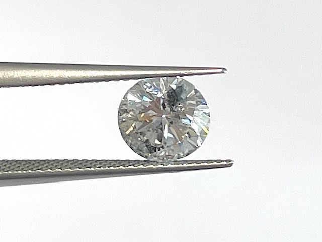 Diamant - 0.58 carat natuurlijke diamant (gecertificeerd) - afbeelding 1 van  2