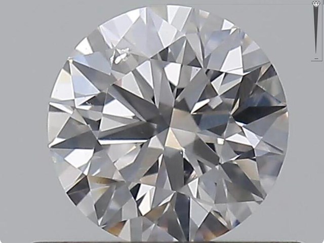 Diamant - 0.59 carat natuurlijke roze fancy colour briljant geslepen diamant (gecertificeerd) - afbeelding 1 van  3