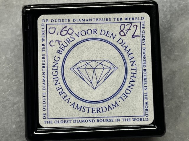 Diamant - 0.60 carat natuurlijke diamant - afbeelding 2 van  4