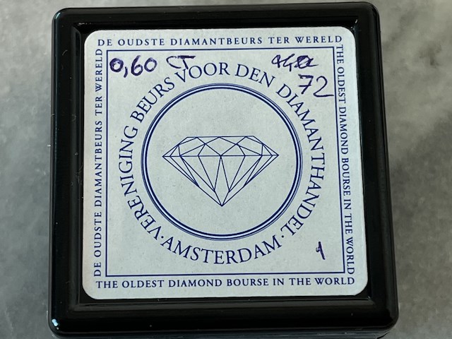 Diamant - 0.60 carat natuurlijke ovaal geslepen diamant (gia gecertificeerd) - afbeelding 5 van  7