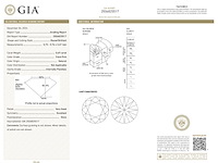 Diamant - 0.69 carat roze briljant geslepen diamant met een gia certificaat (gecertificeerd) - afbeelding 3 van  5