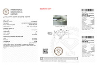Diamant - 0.70 carat briljant geslepen diamant (gecertificeerd) - afbeelding 3 van  4
